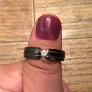 Men’s Wedding Band w/ Diamond - Litman Jewelers